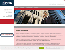 Tablet Screenshot of nipponrecruitment.com